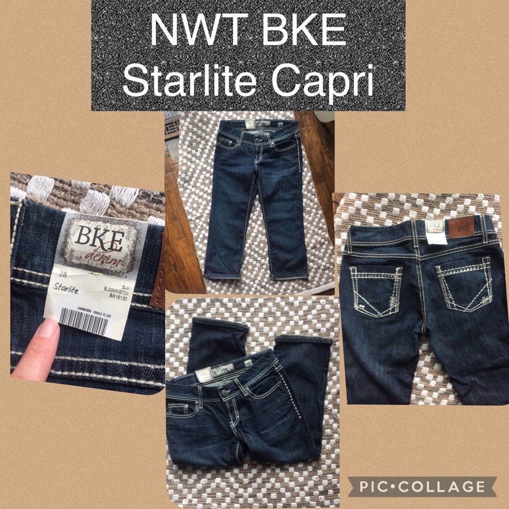 NWT Buckle Starlite Capri